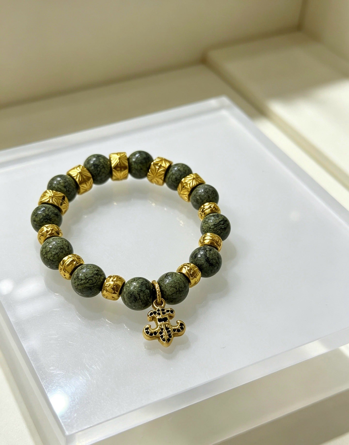 Chrome Hearts Sterling Silver Cross Bracelet