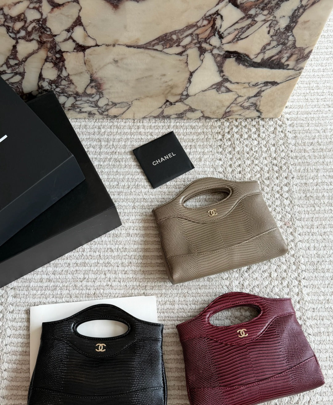 Chanel Leather Logo Handbag
