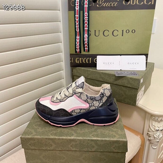 Gucci Calfskin Leather Sneakers