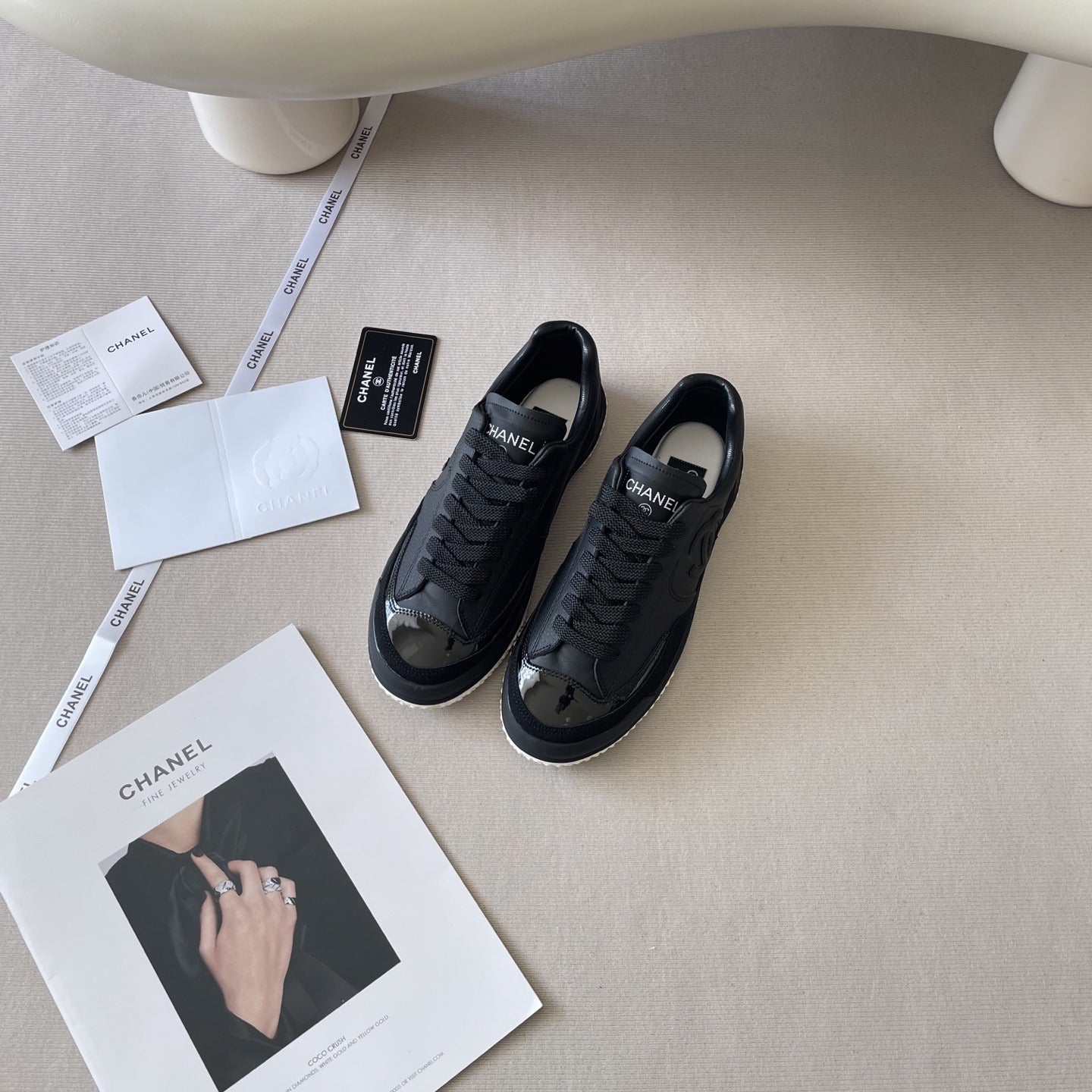 Chanel Leather Colorblock Shoes