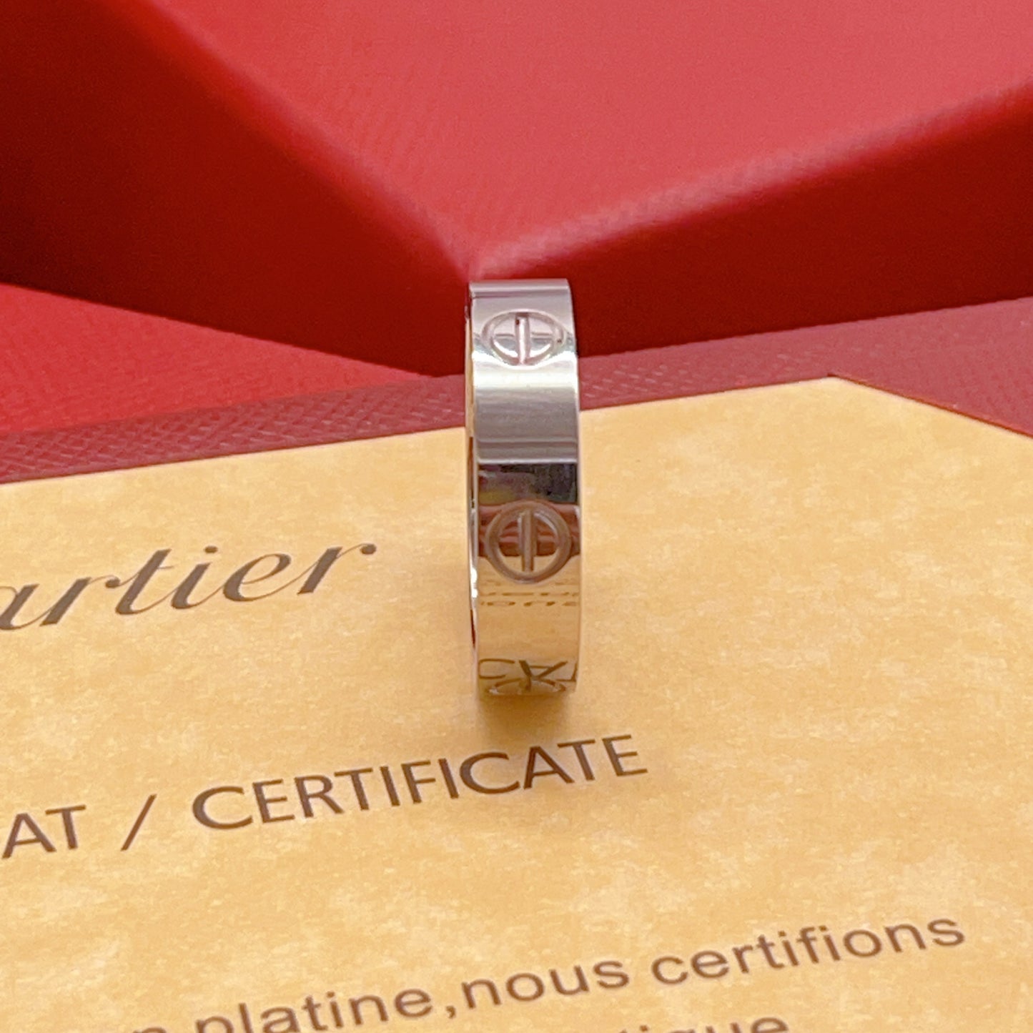 Cartier Silver Brass Ring