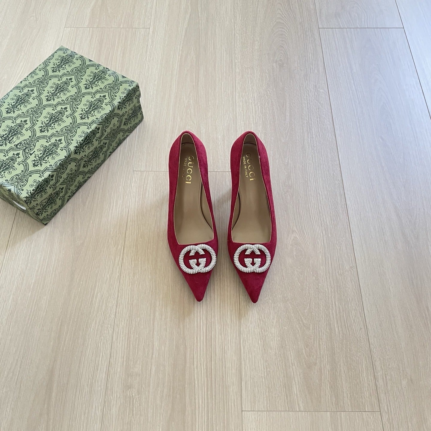 Gucci Crystal Heels