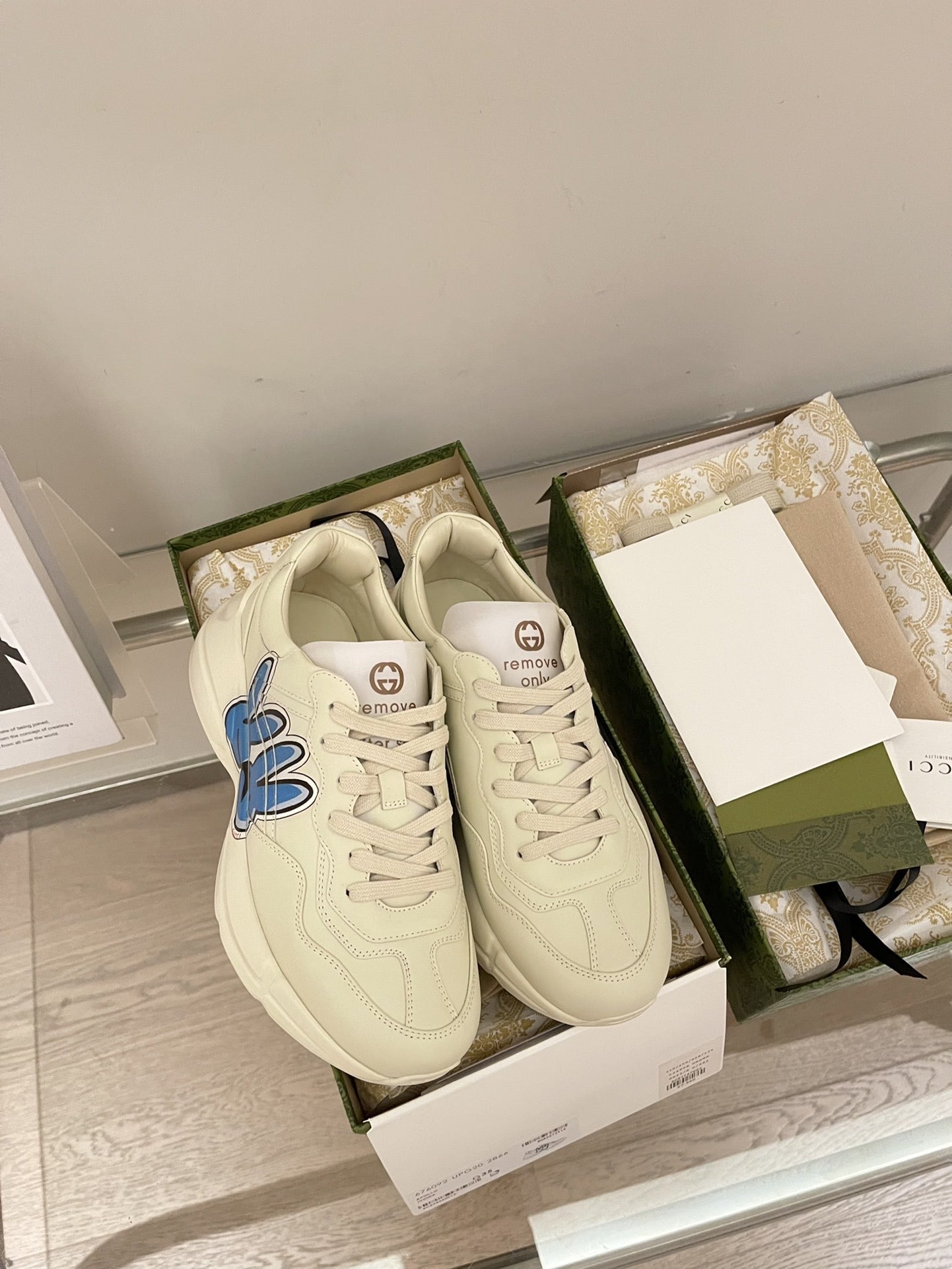Gucci Calfskin Leather Sneakers