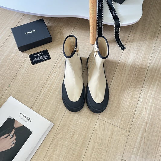 Chanel Leather Boots