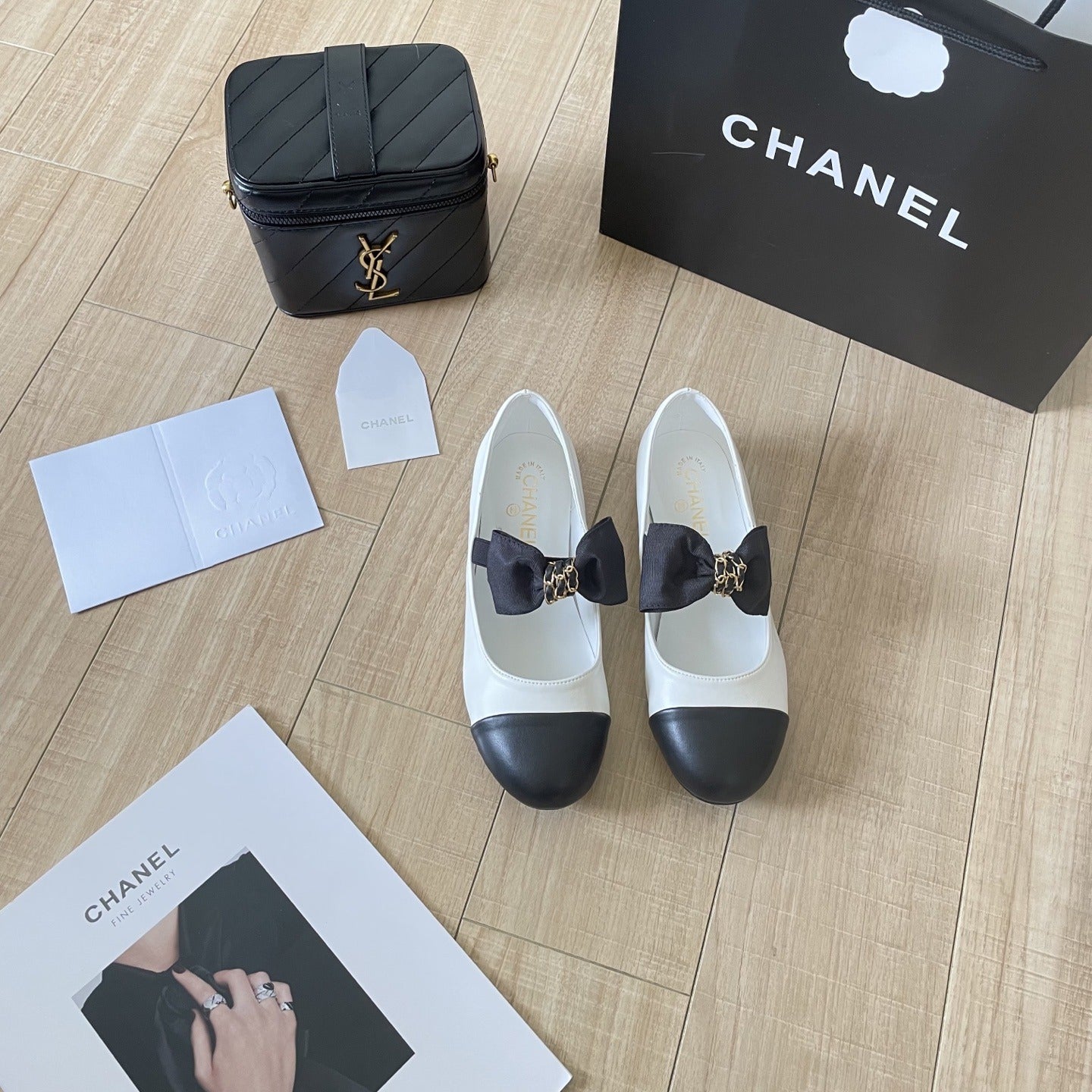 Chanel Leather Bow Shoes