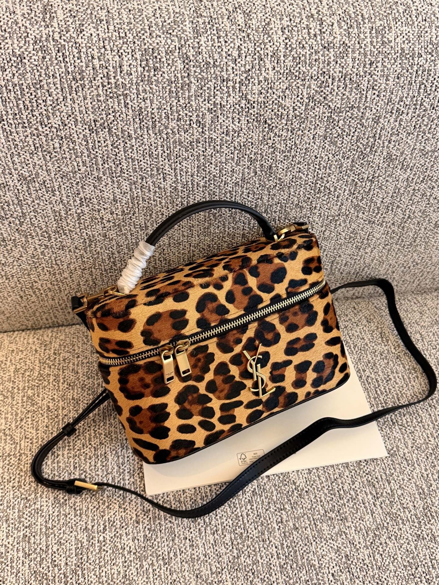 Saint Laurent Leopard-Print Handbag