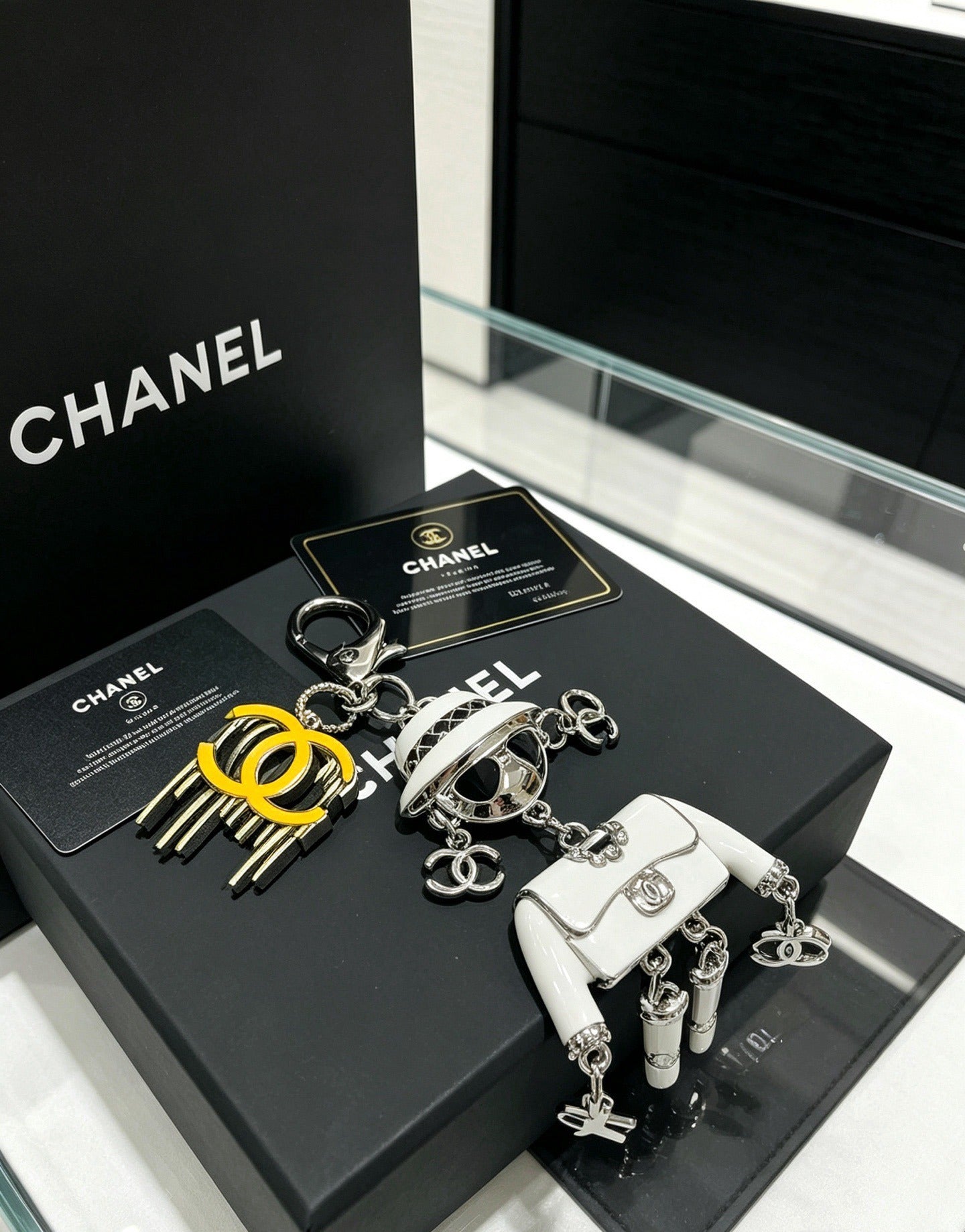 Chanel Vintage-Finish Keychain