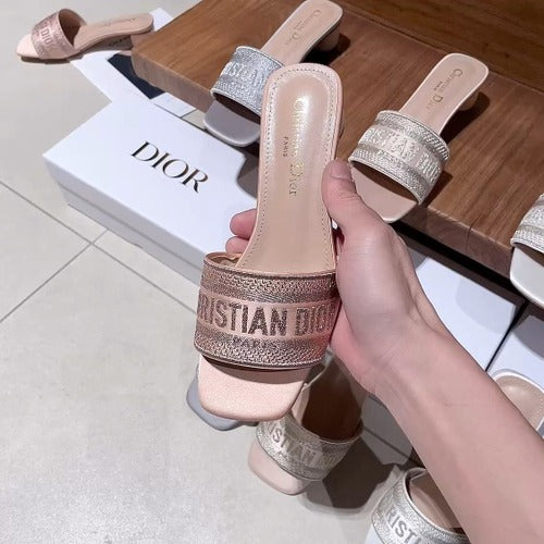 Dior Embroidered Slides