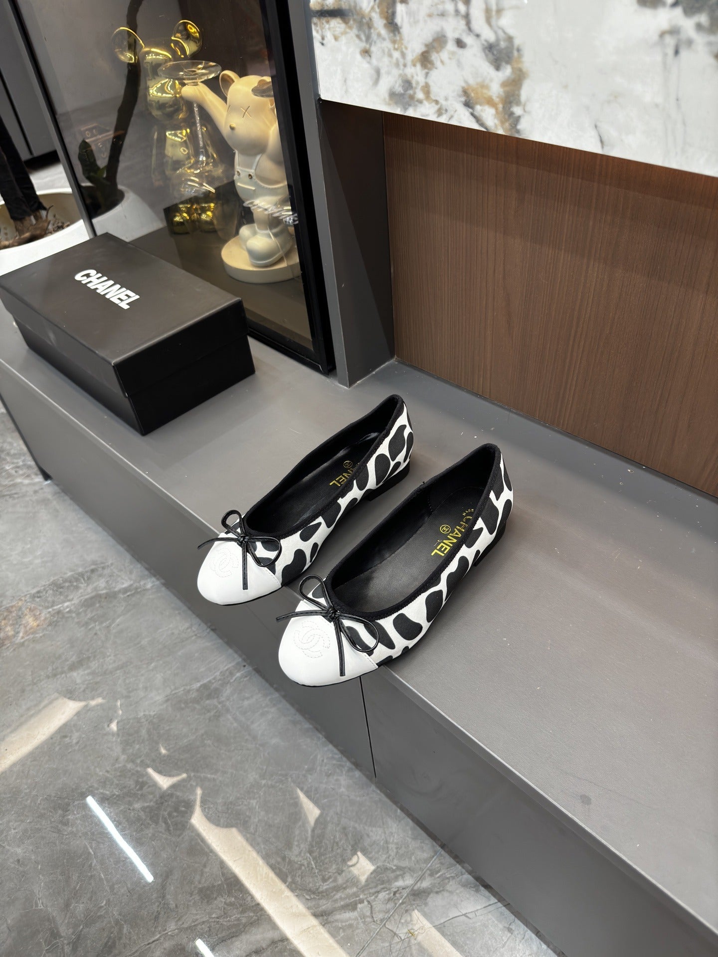 Chanel Lambskin Leather Bow Shoes