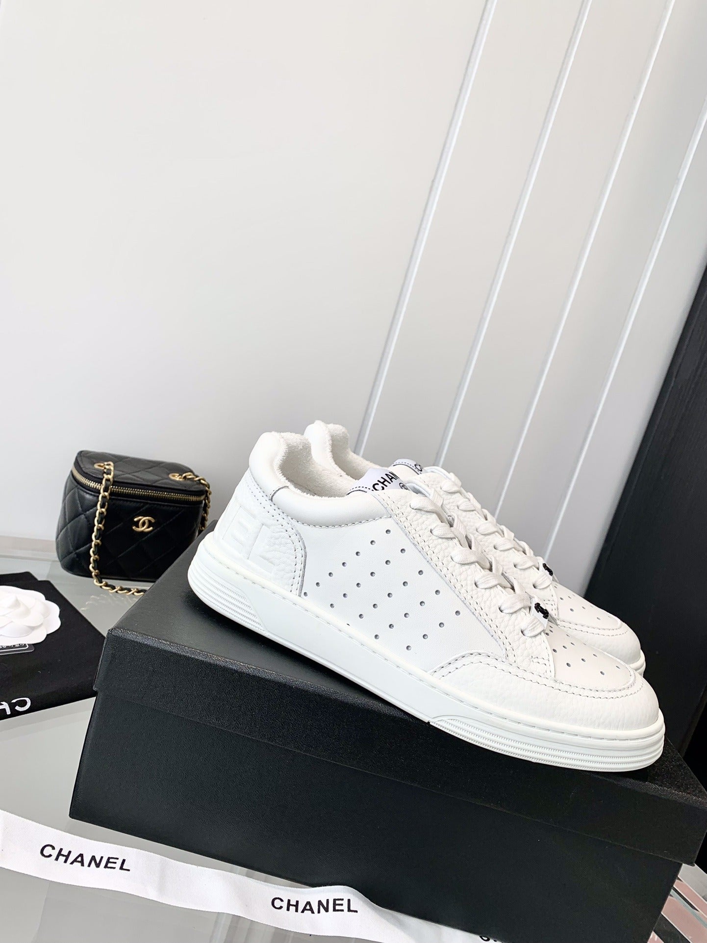 Chanel Logo Sneakers
