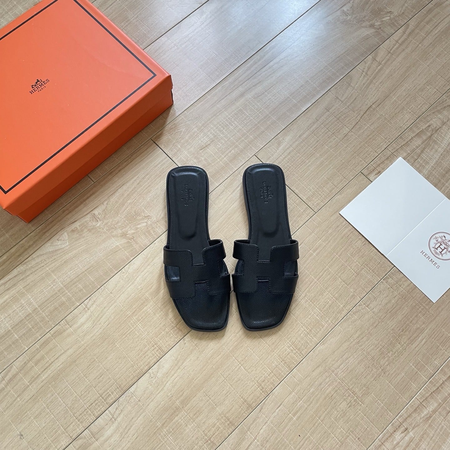 Hermes Leather Slides