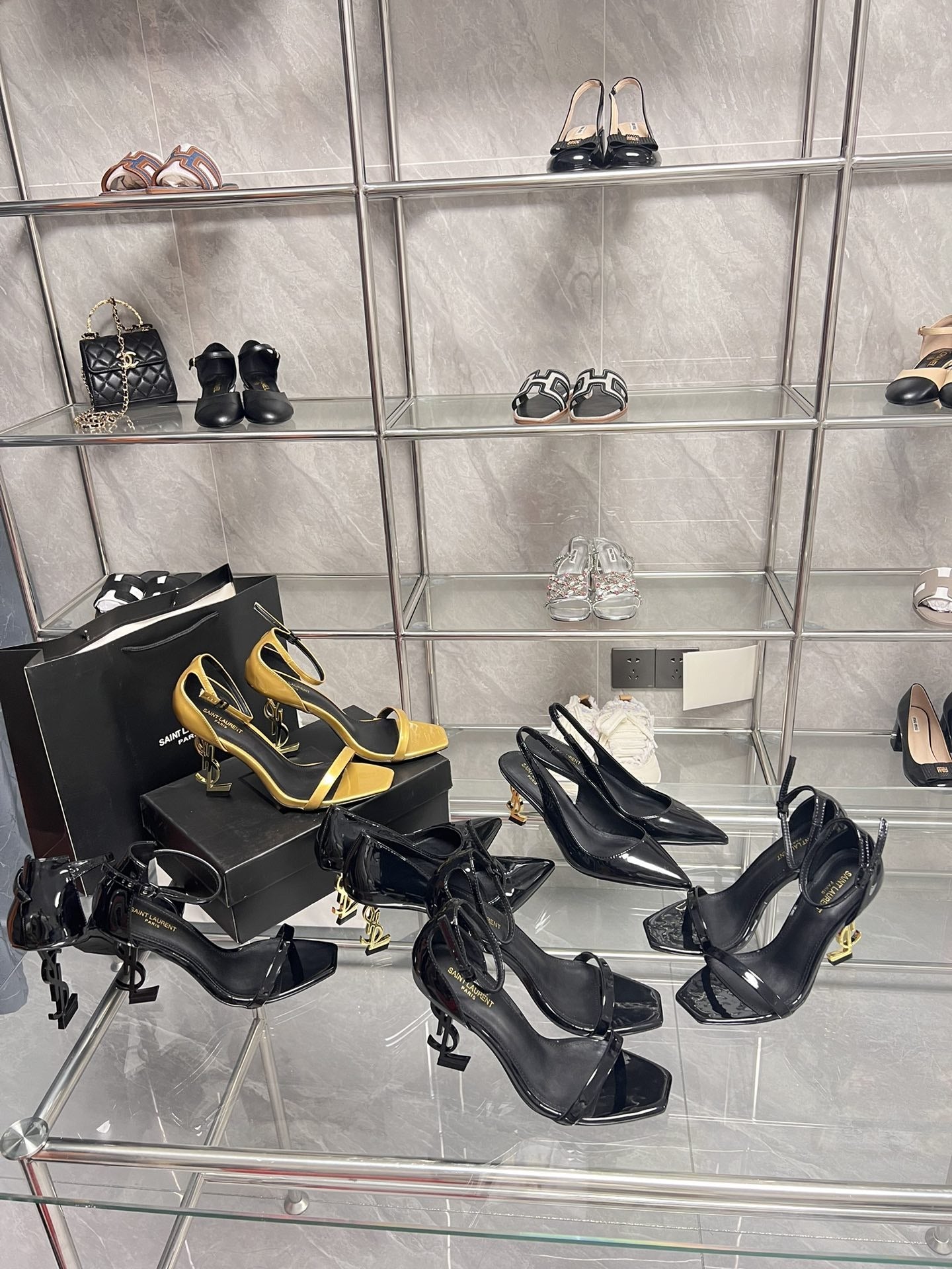 Saint Laurent Leather Heels