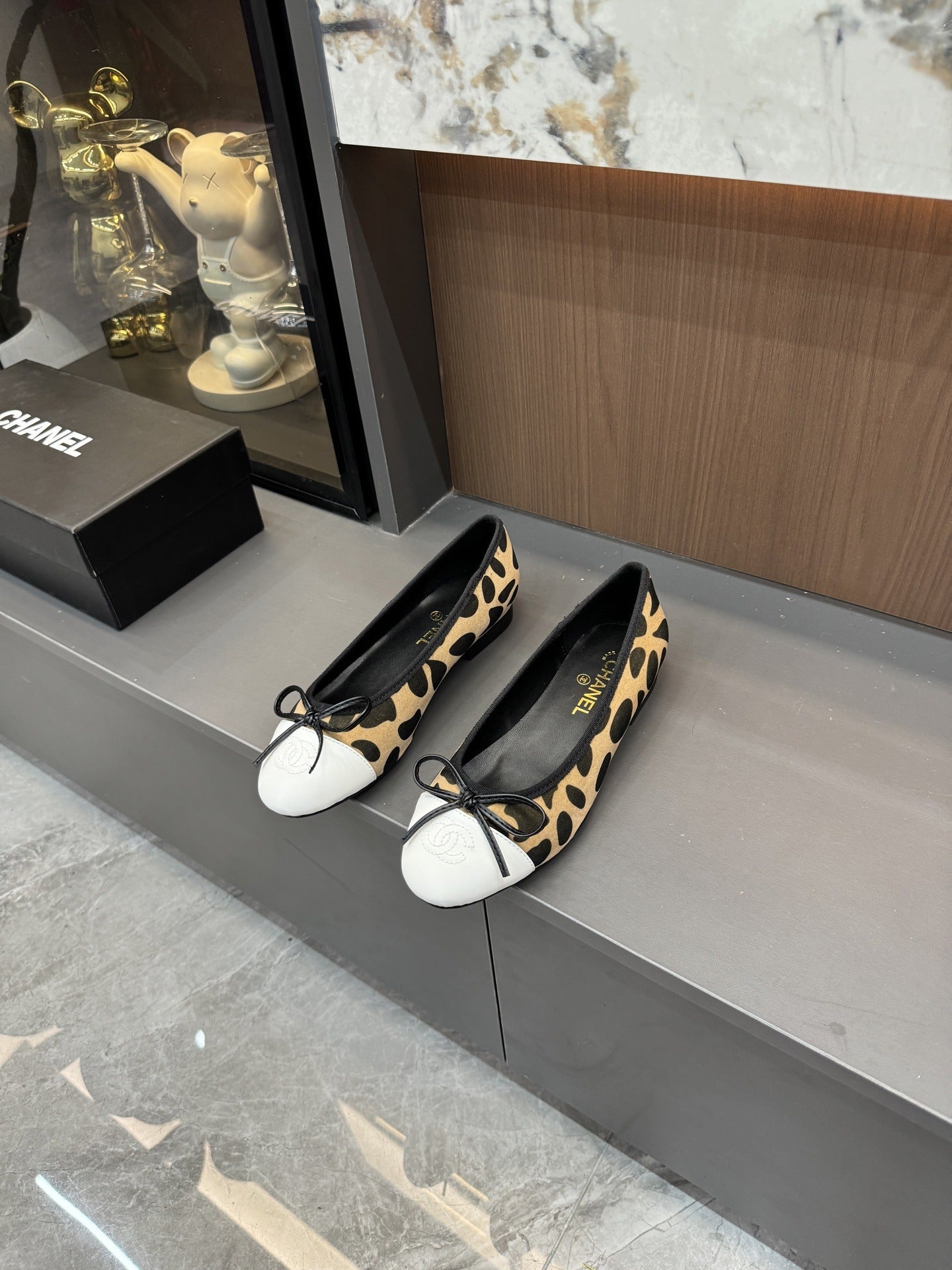 Chanel Lambskin Leather Bow Shoes