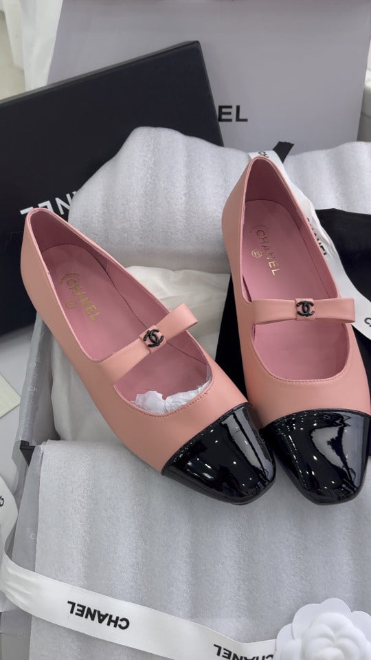 Chanel Patent Leather Bow Shoes