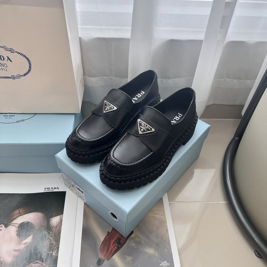 Prada Lambskin Leather Loafers