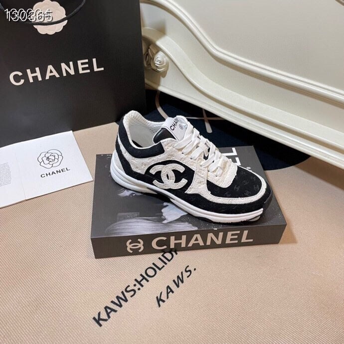 Chanel Leather Logo Shoes