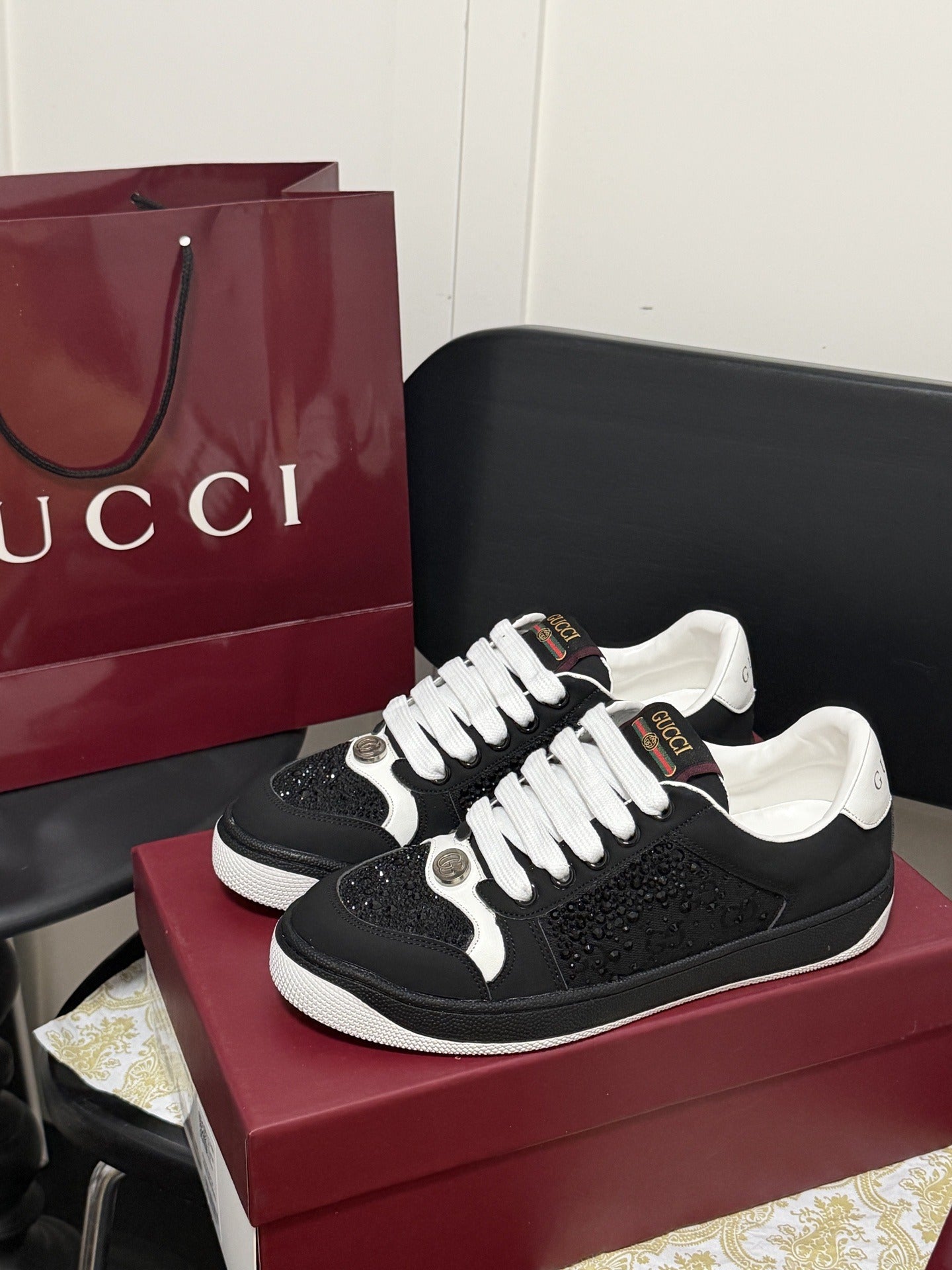 Gucci Crystal Sneakers