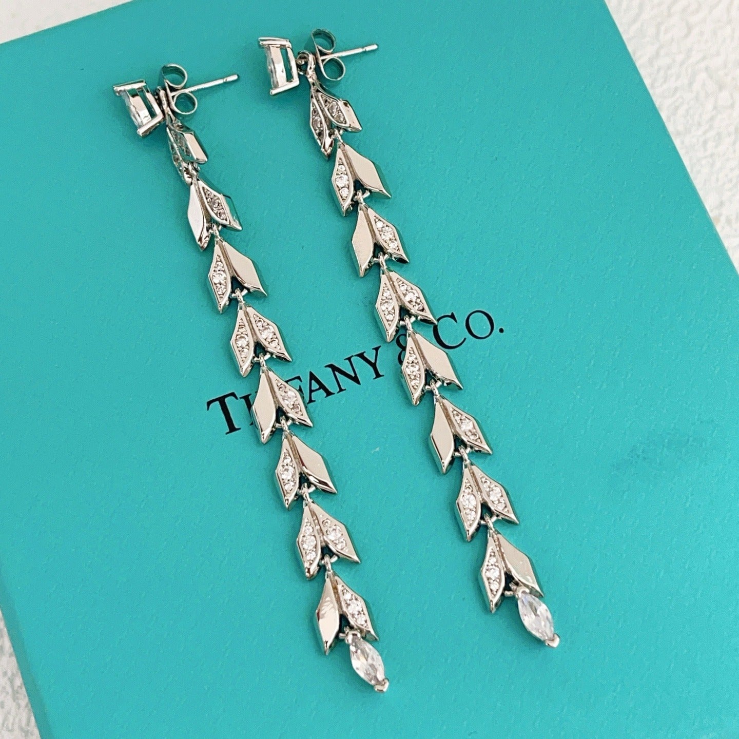 Tiffany & Co. Silver Brass Tassel Earrings