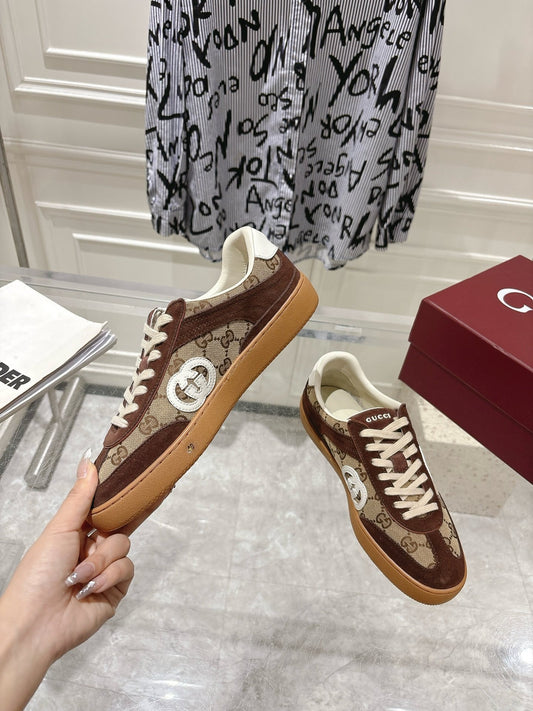 Gucci Leather Logo Sneakers