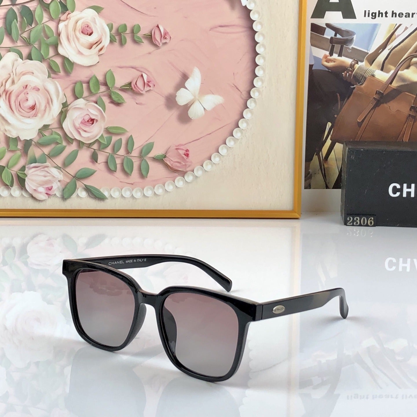 Chanel Vintage-Finish Sunglasses