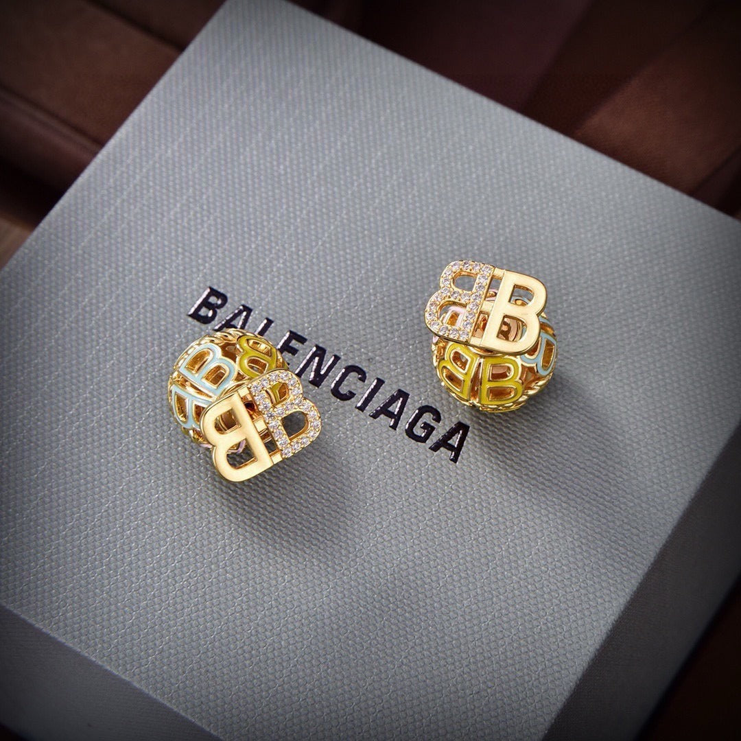 Balenciaga Brass Earrings