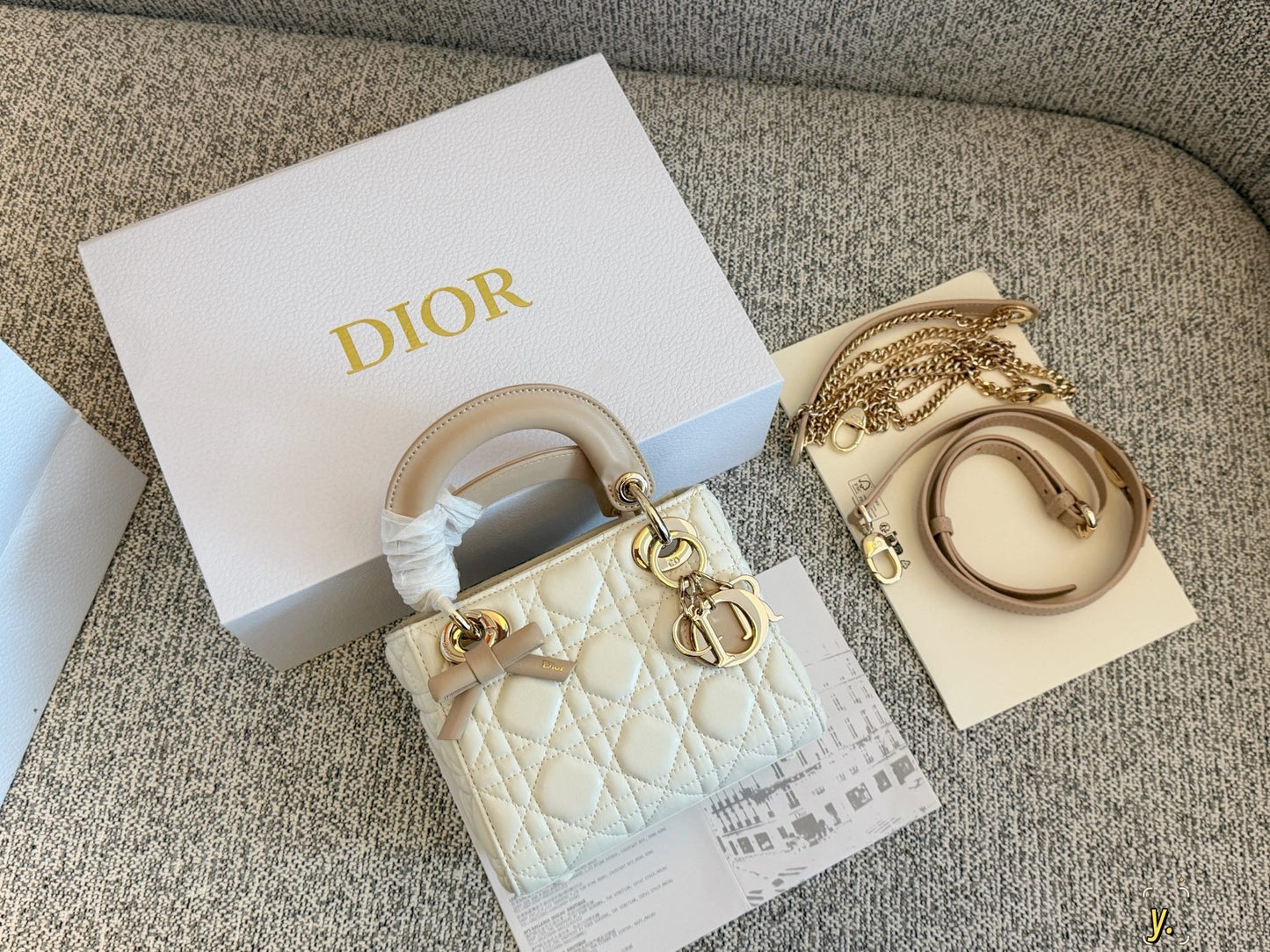 Dior Pink Bow Clutch