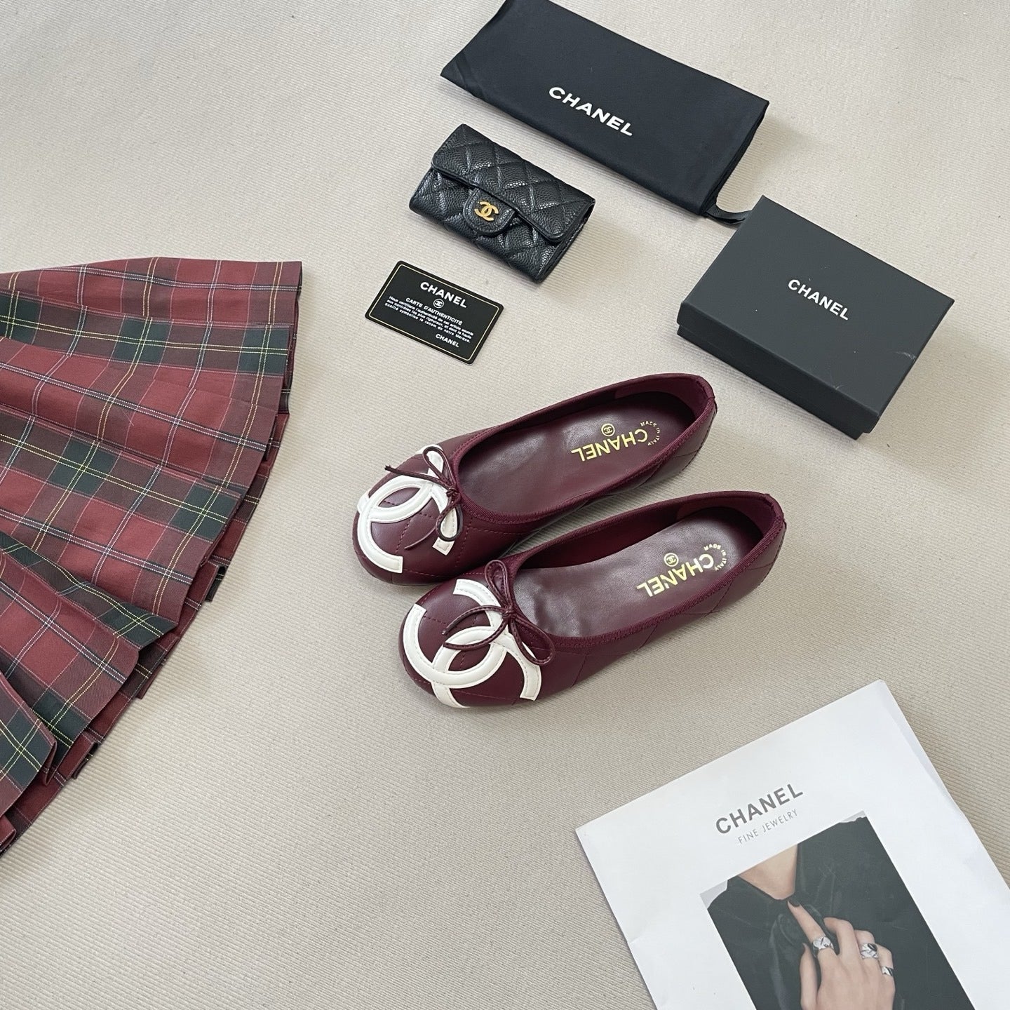Chanel Leather Ballet Flats