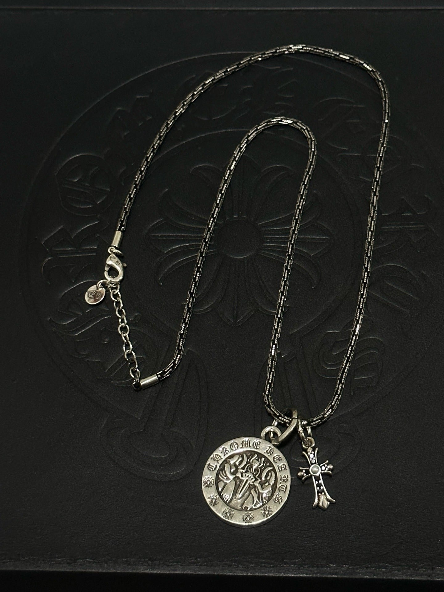 Chrome Hearts Sterling Silver Cross Necklace