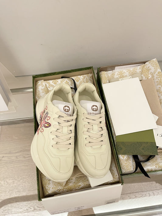 Gucci Calfskin Leather Sneakers