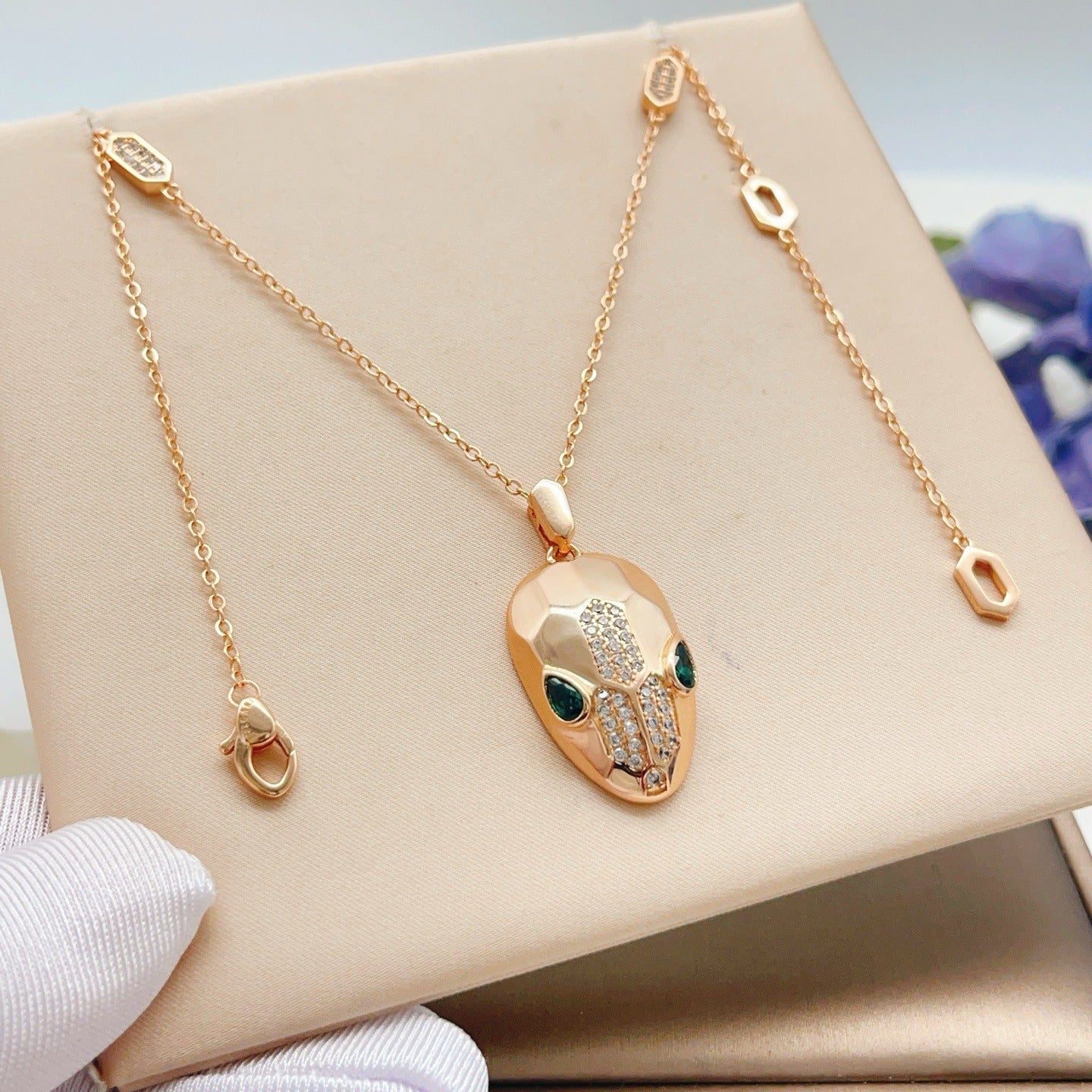 Bvlgari Brass Serpent Necklace