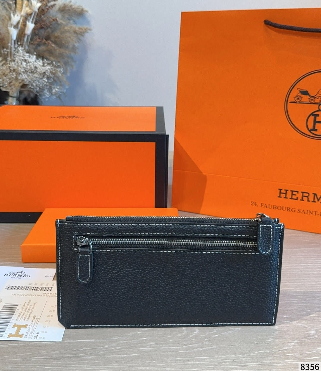 Hermes White Wallet