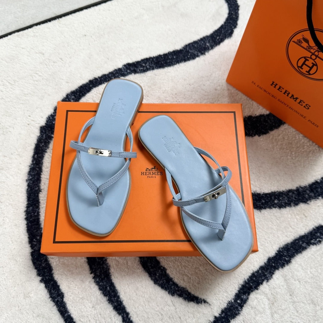 Hermes Leather Logo Slides