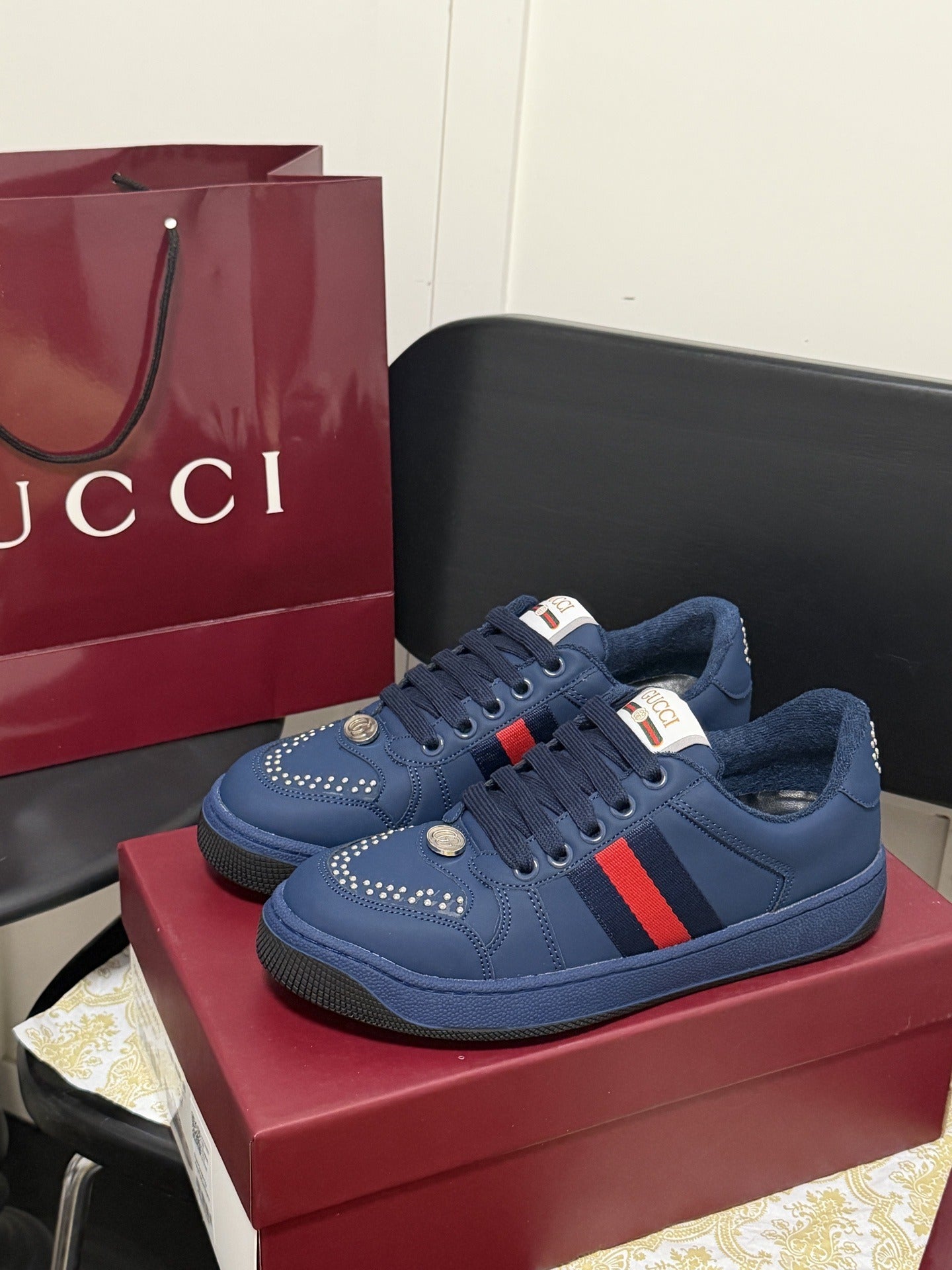 Gucci Crystal Sneakers