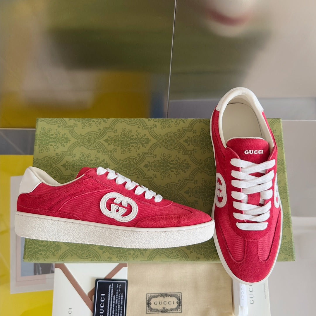 Gucci Leather Logo Sneakers