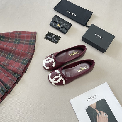 Chanel Leather Ballet Flats
