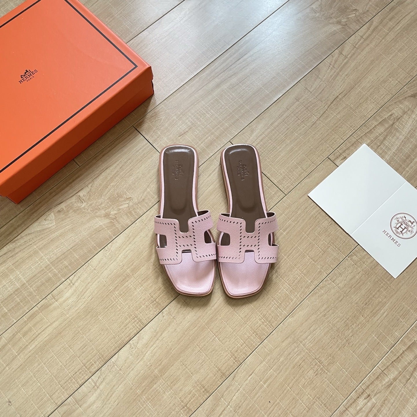 Hermes Leather Slides