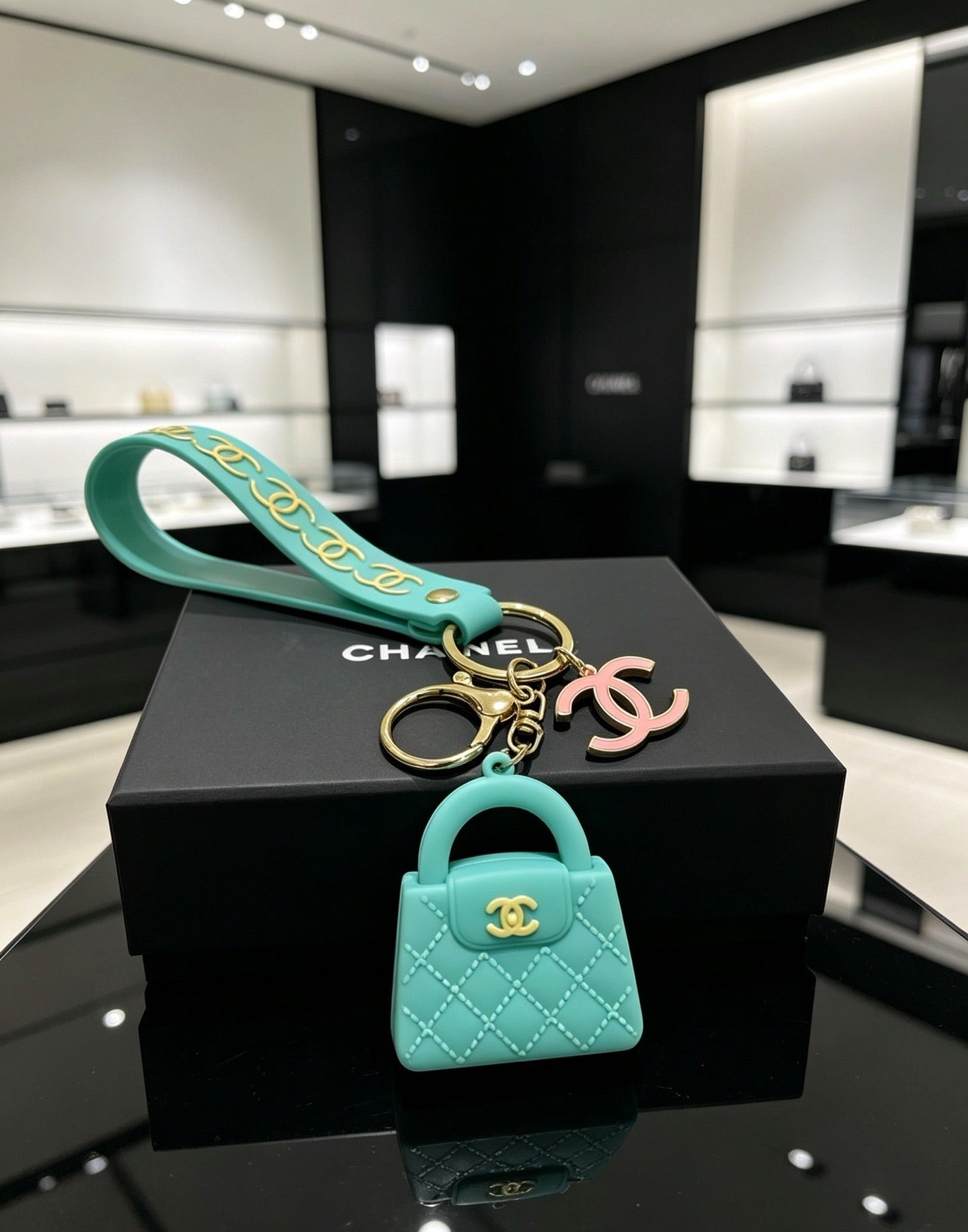 Chanel Vintage-Finish Keychain