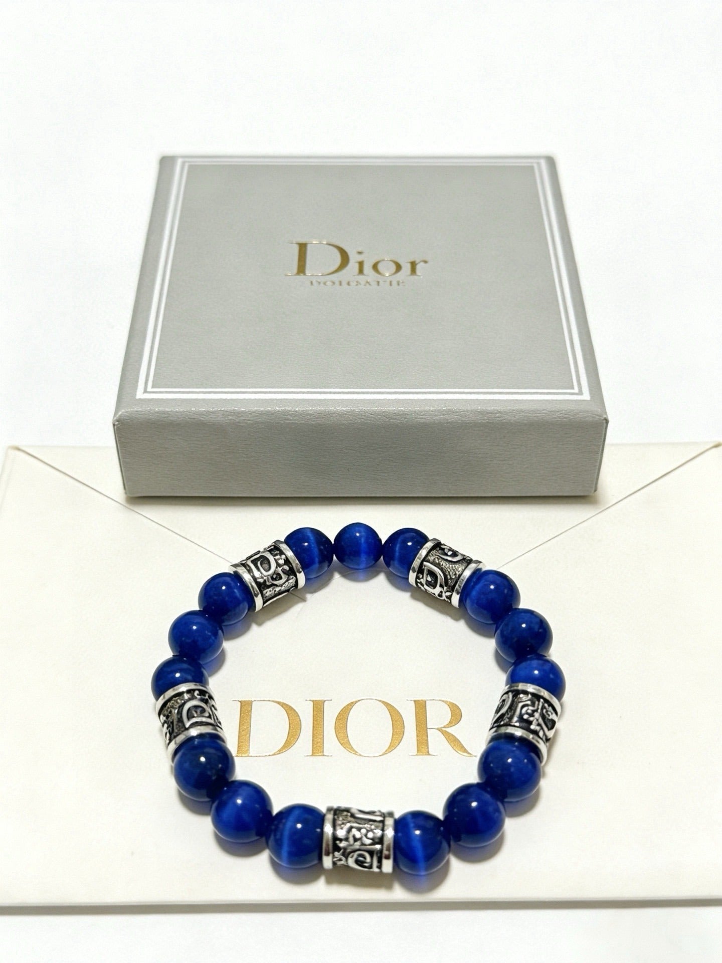 Dior Sterling Silver Vintage-Finish Bracelet