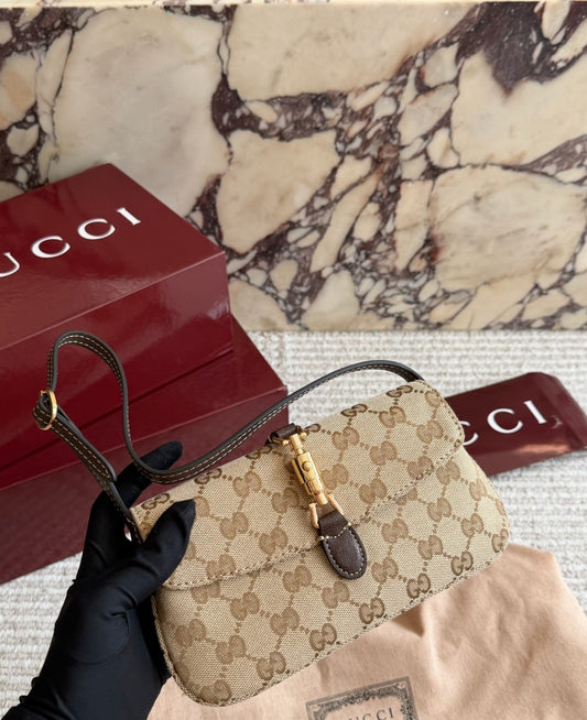 Gucci Leather Lock Shoulder Bag
