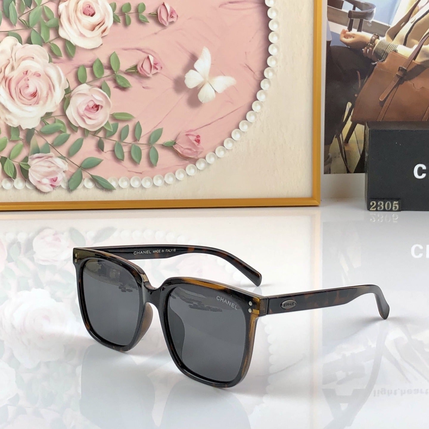 Chanel Vintage-Finish Sunglasses