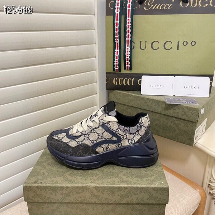 Gucci Calfskin Leather Sneakers