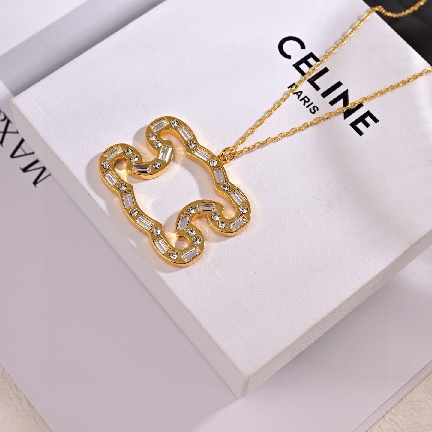Celine Brass Necklace