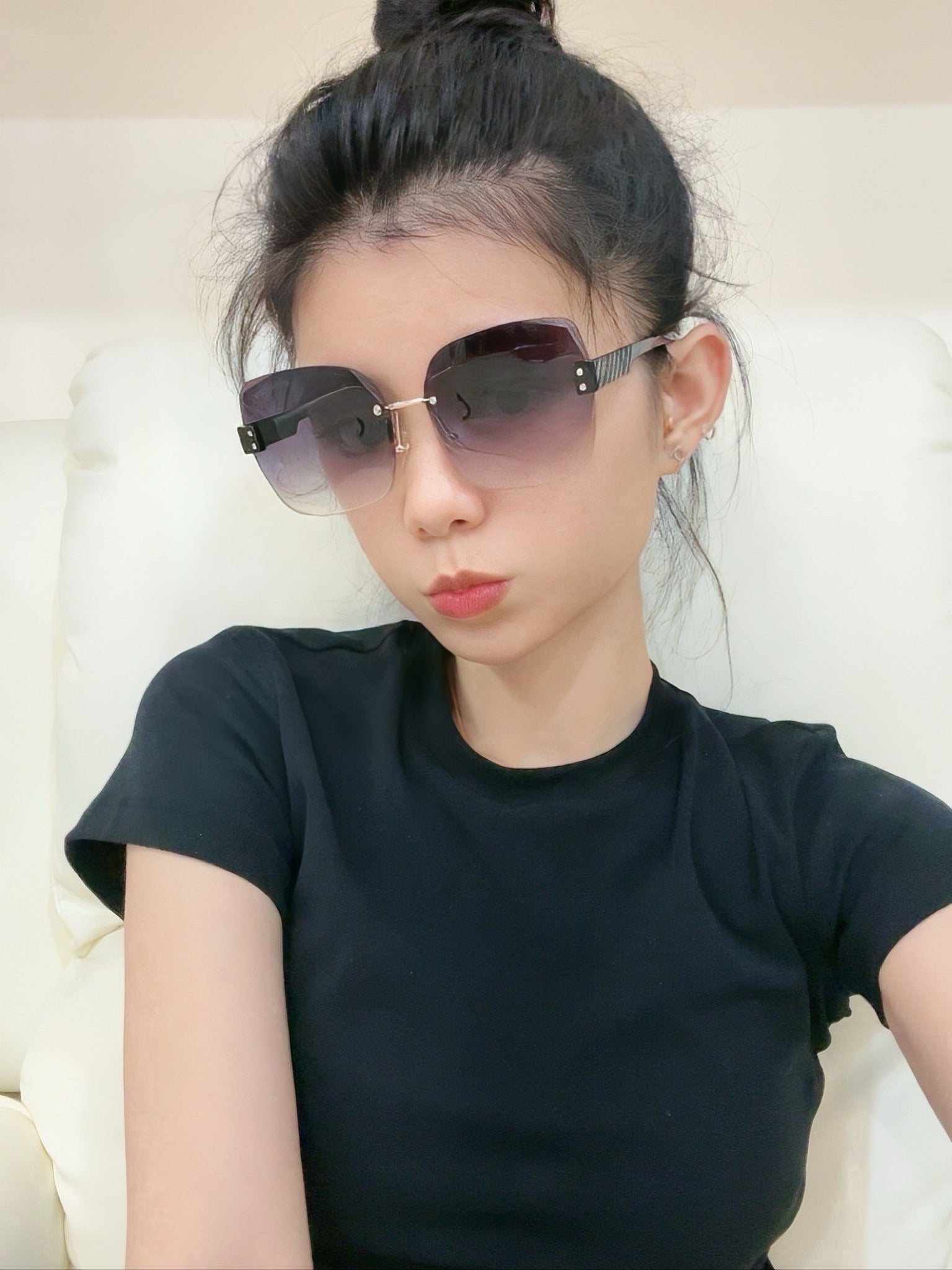 Chanel Nylon & Stainless Steel Sunglasses