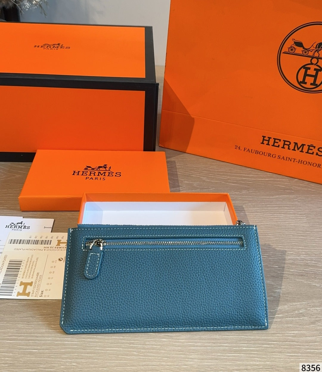 Hermes White Wallet