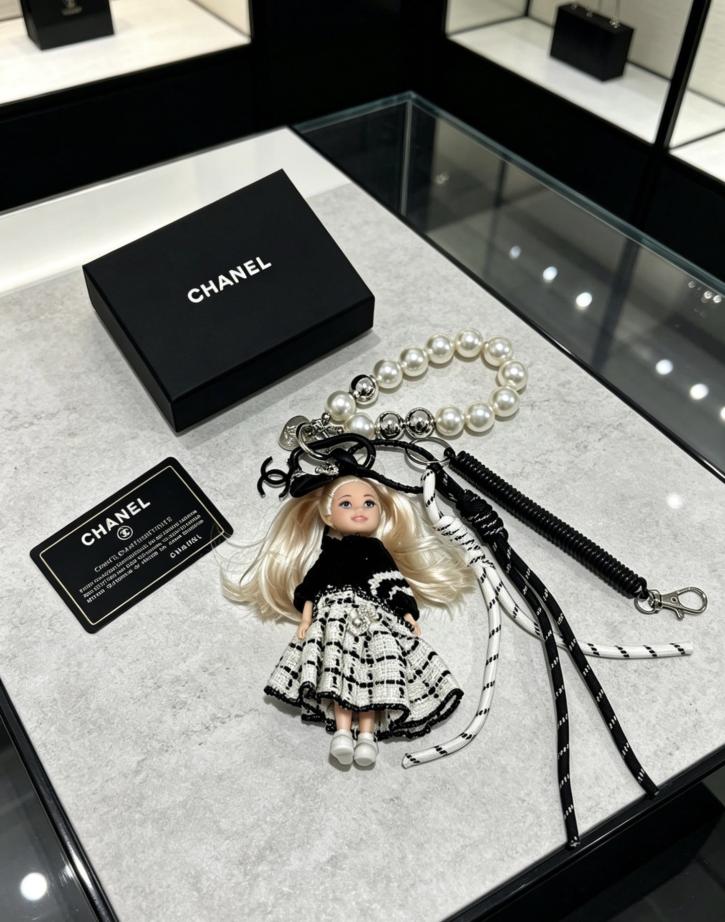 Chanel Vintage-Finish Keychain