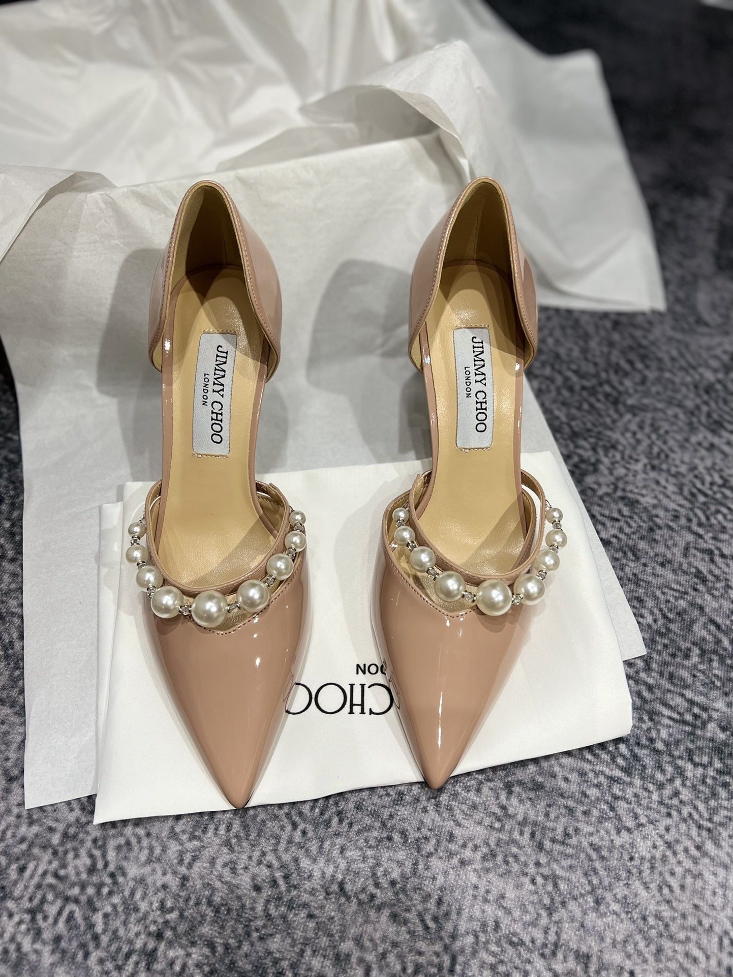 Jimmy Choo Black Pearl Heels
