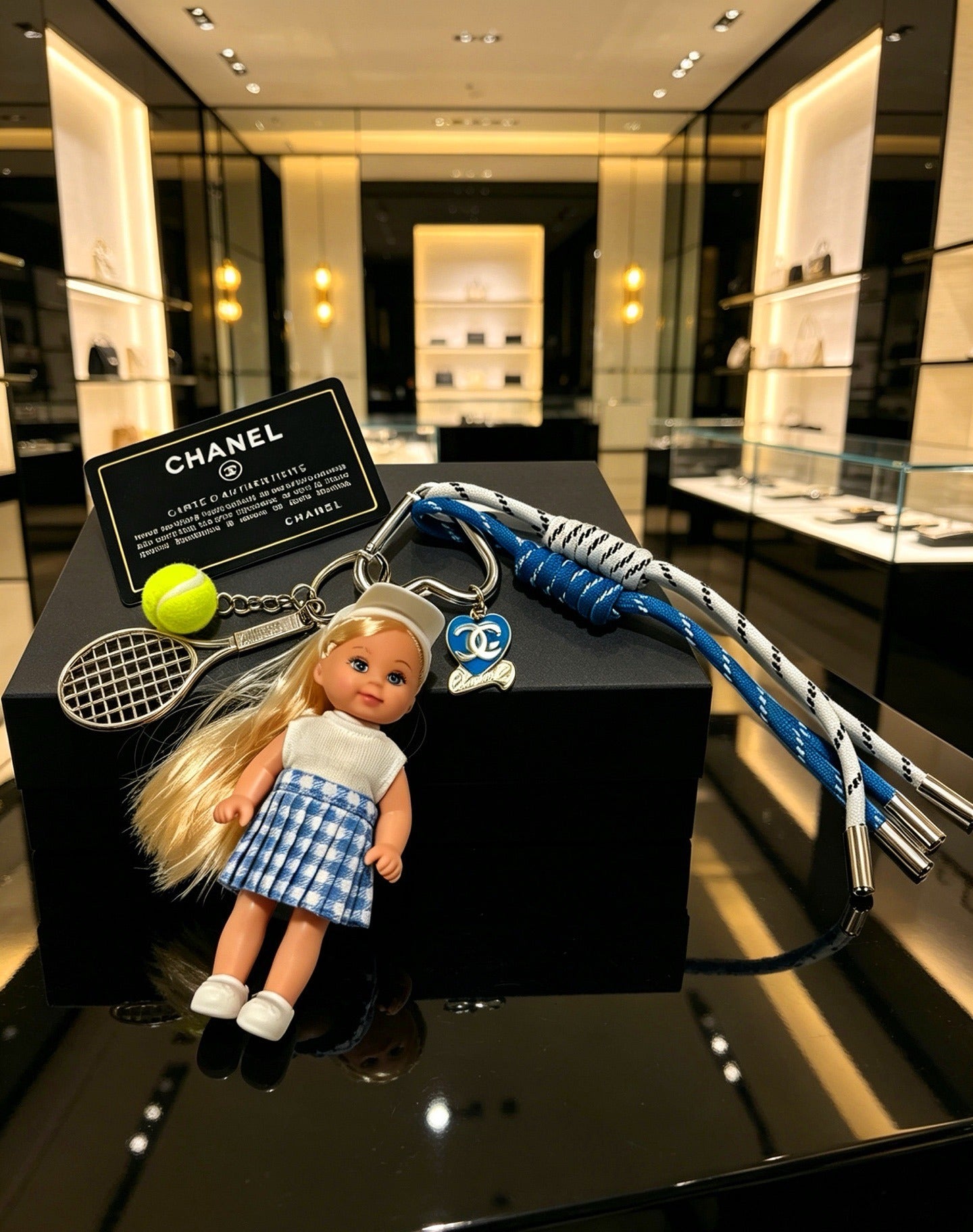 Chanel Vintage-Finish Keychain