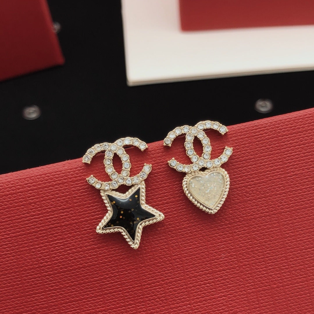 Chanel Heart Earrings