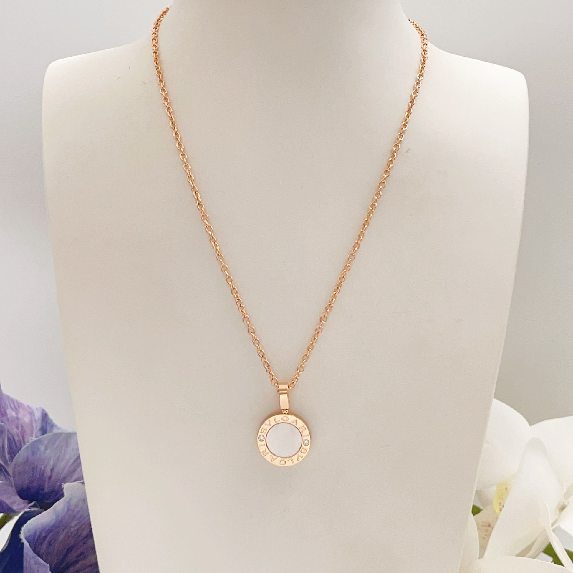 Bvlgari Brass Round Necklace