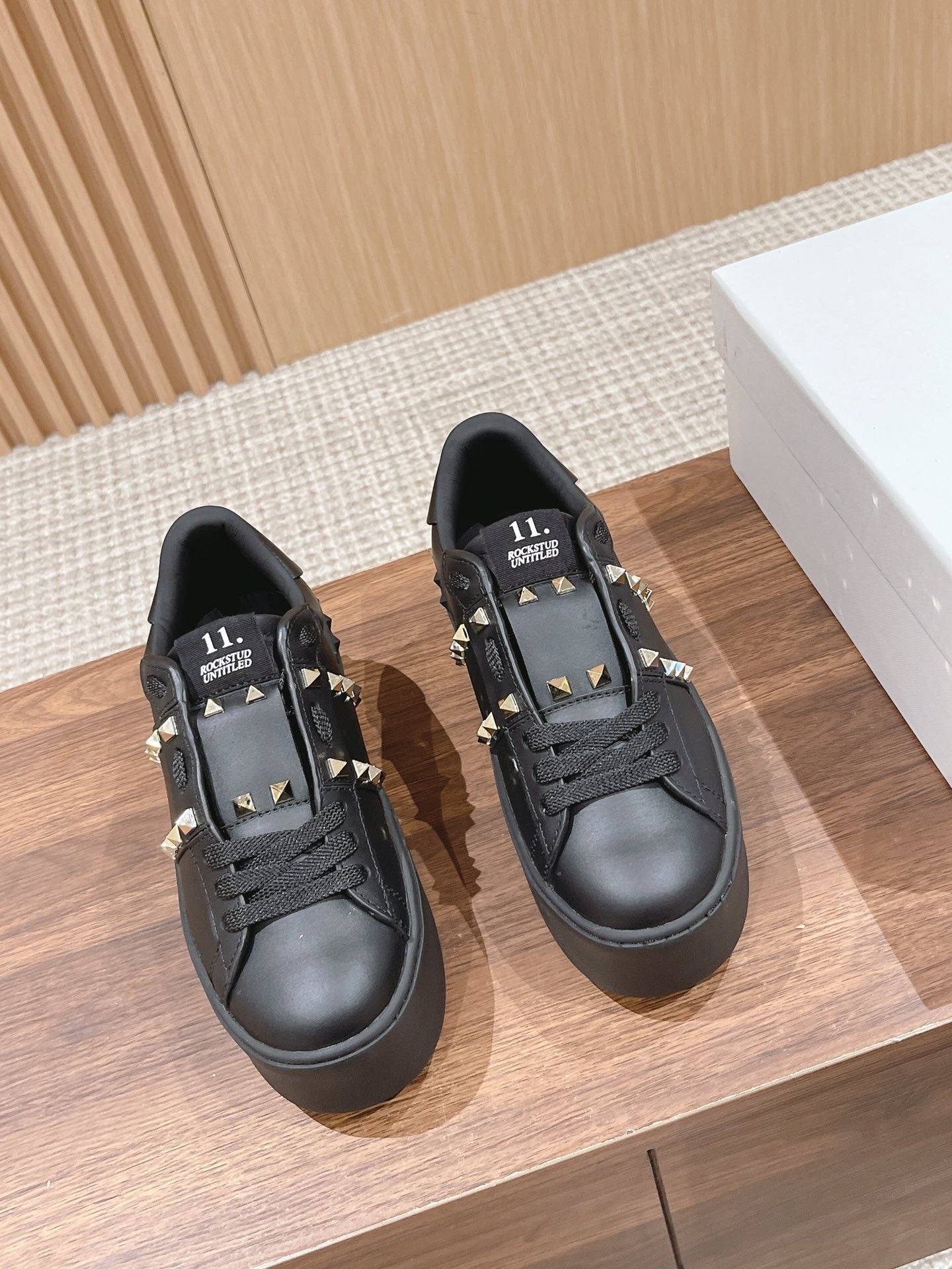 Valentino Calfskin Leather Sneakers